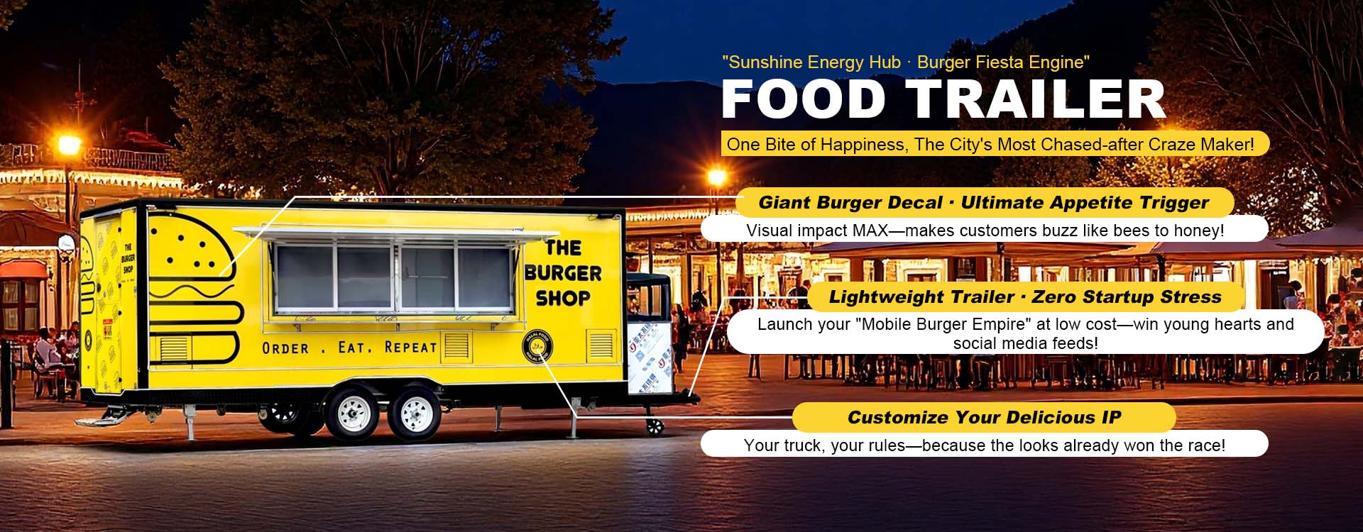 Caminhão fabricante de trailer de alimentos