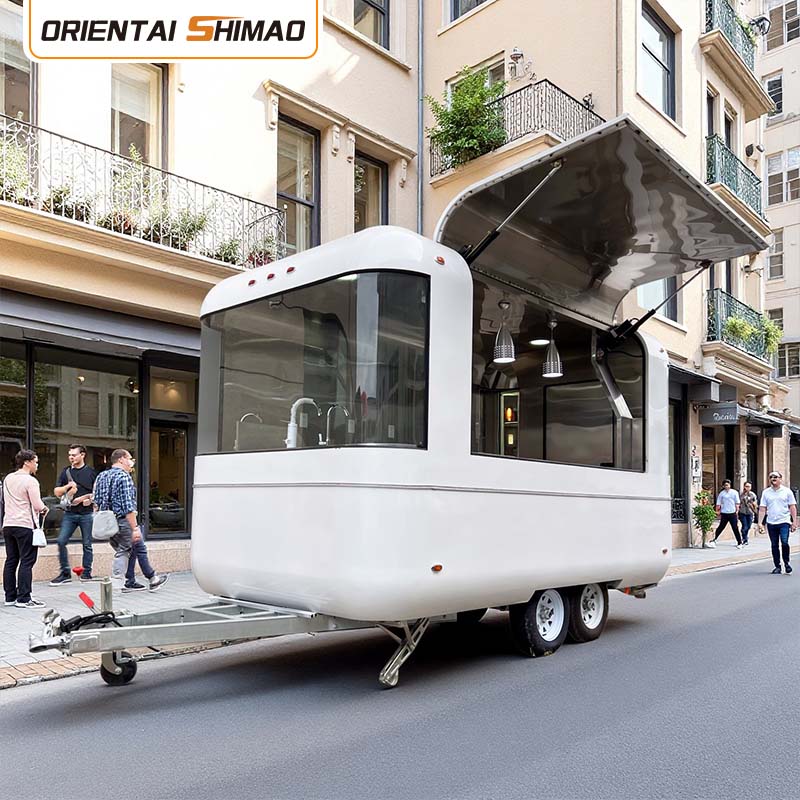 Caminhão de comida estilo caixa