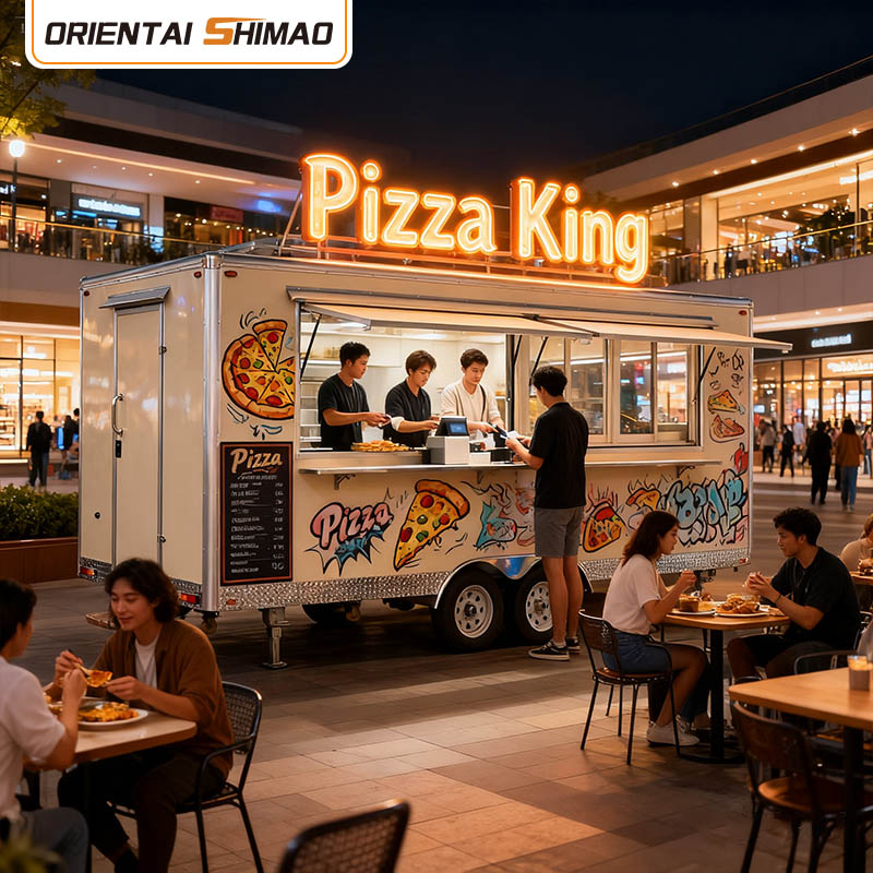 Trailer de comida pronta para franquia