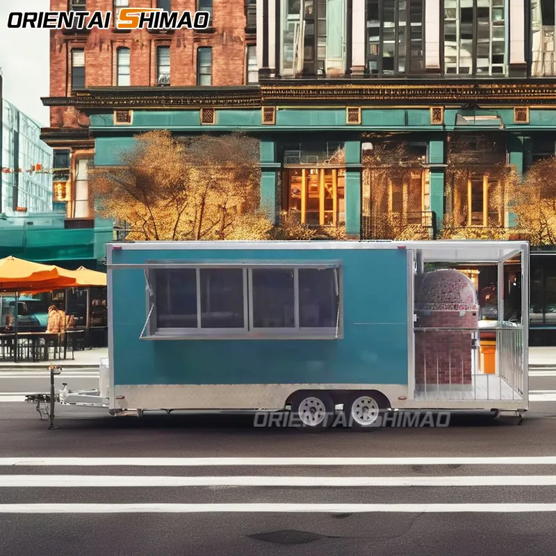 Trailer de comida de pizza