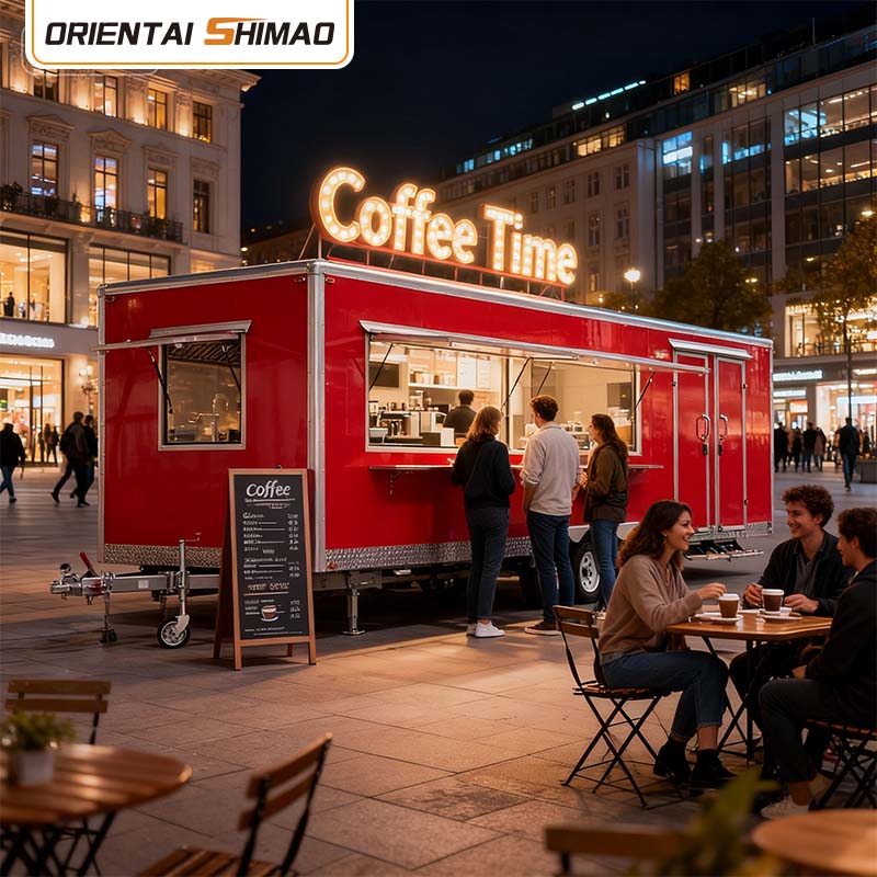 Trailer de concessão quadrada