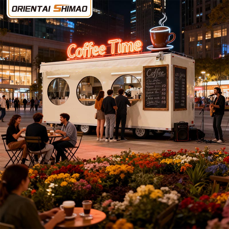 Trailer de comida quadrada